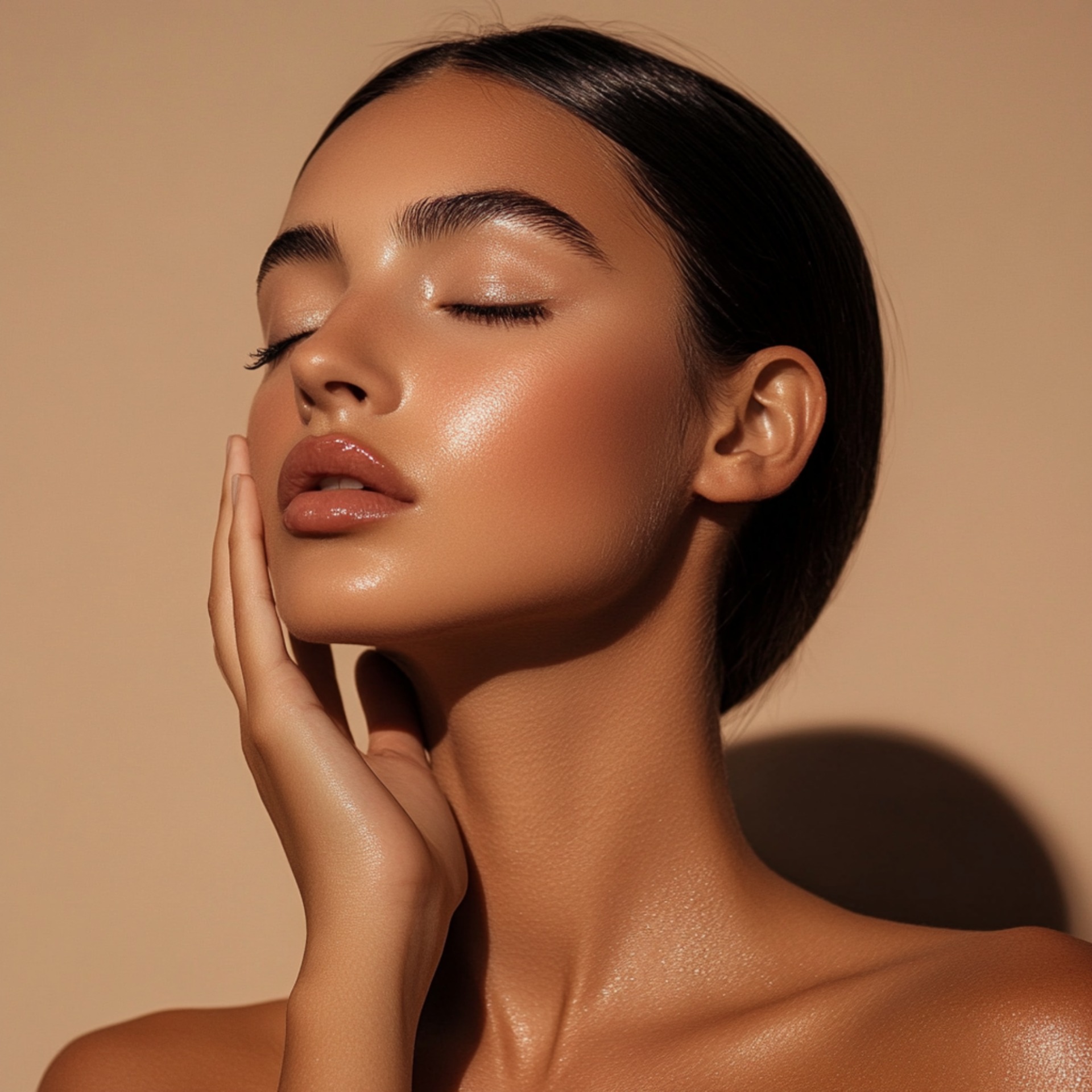 Woman with beautiful skin mesotherapy